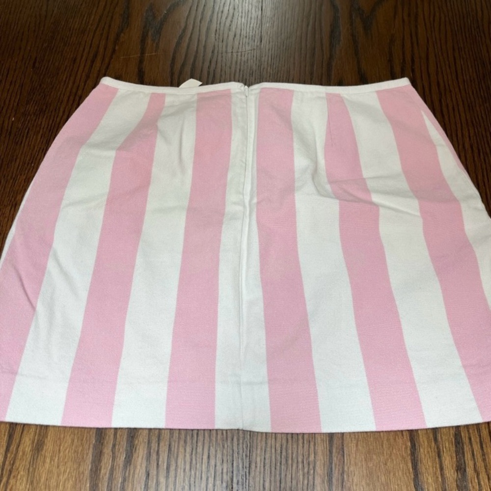 Madewell SET 🩷 Central Tunic In Cara Pink Stripe Button Down Top AND Skirt - Picture 11 of 12